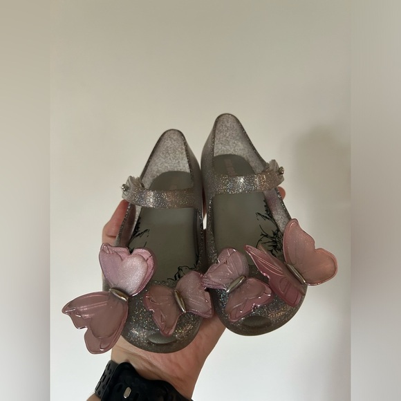 MINI MELISSA ULTRAGIRL FLY III BB - GLITTER SILVER/PINK - Picture 7 of 8